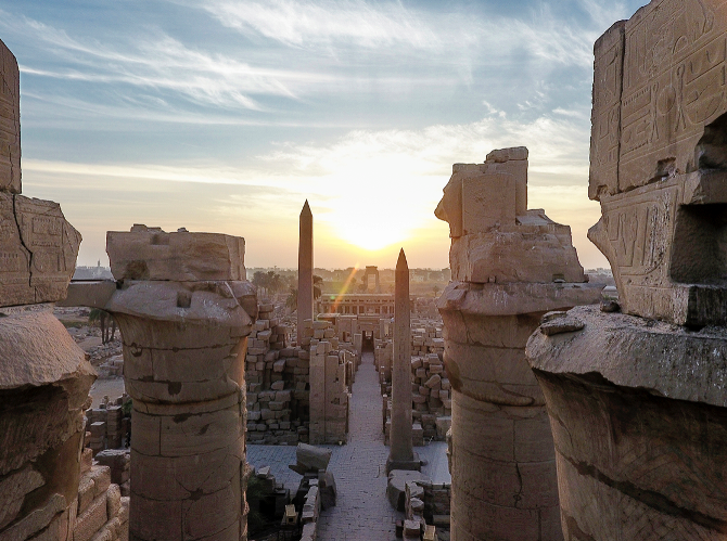 Karnak by drone